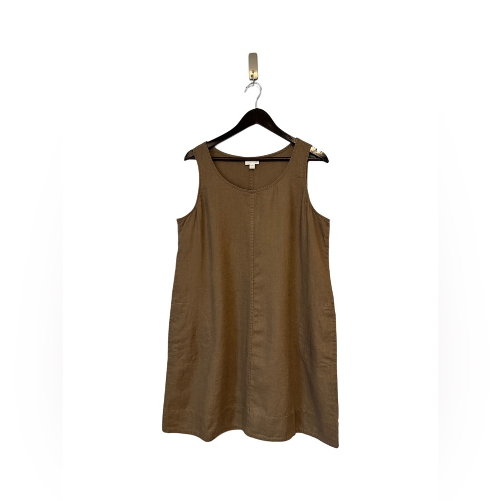 J. Jill Love Linen Light Brown Dress